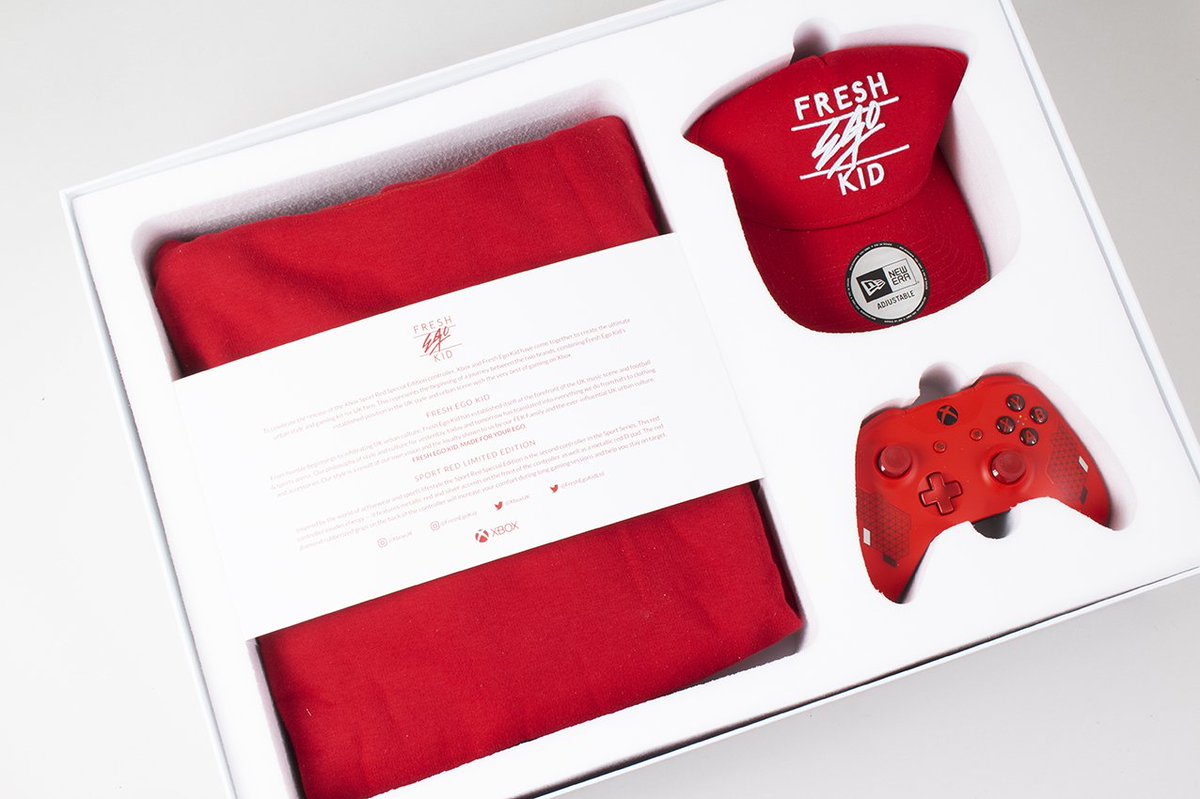 XBOX_IE's tweet photo. Xbox and @FRESHEGOKIDLTD? A perfect match 🔥

RT and Follow @XboxIE_Official + @FRESHEGOKIDLTD for your chance to win this #XboxFEK kit which includes:

🎮 Sports Red Edition Xbox Controller
🧢 Fresh Ego New Era Lid
🔥 Fresh Ego Kid Hoody https://t.co/gDMTyC5eLc