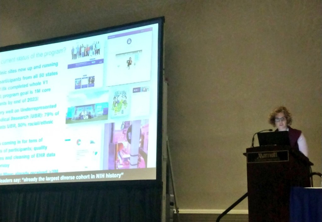 drlauraramsey's tweet photo. @AllofUsResearch has enrolled almost 200k patients, has 2M biosamples already, less than a year after opening #ASCPT2019 #JoinAllofUs https://t.co/RdSLhZLxIv