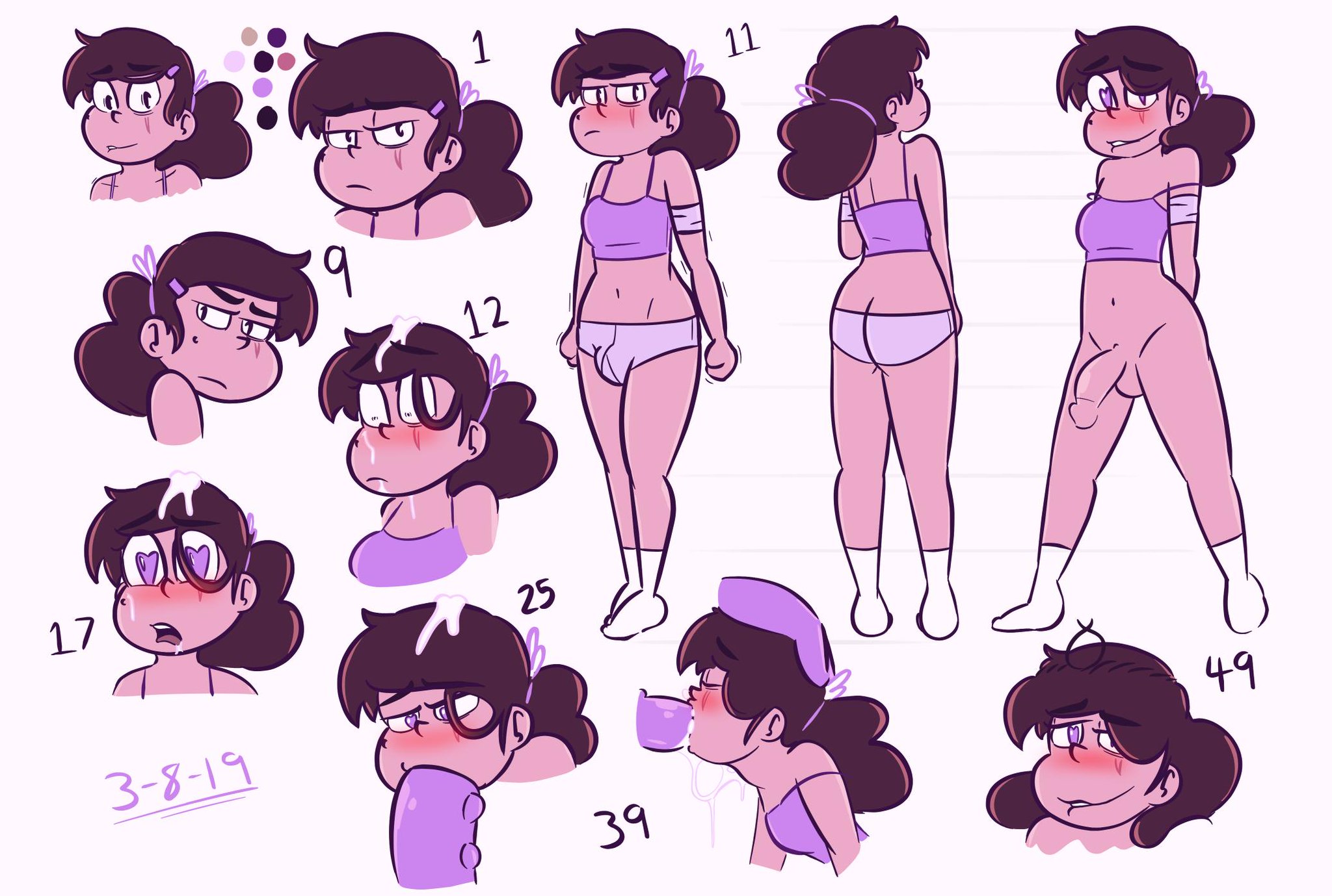 “Some updated refs for the Princess Marco animation. 