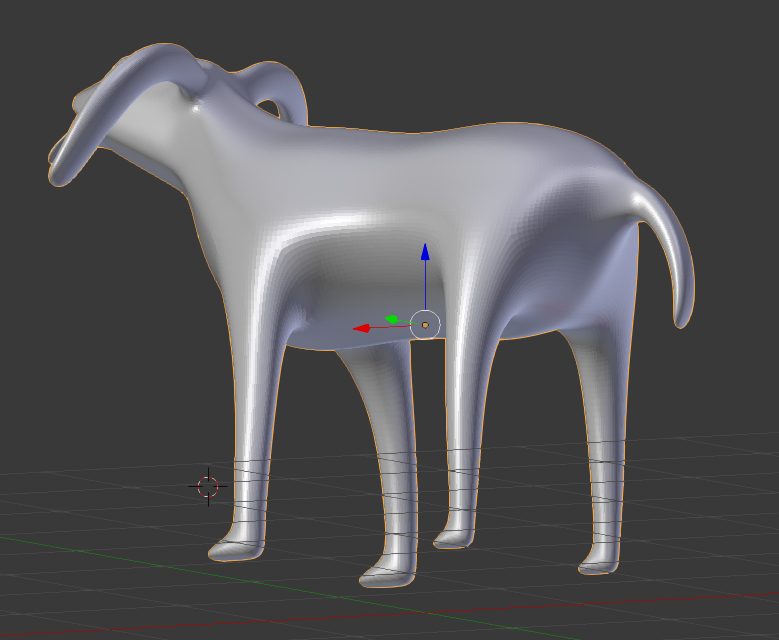 アル Blenderのチュートリアル動画を見ながら作った犬です アル Blenderのチュートリアル動画を見ながら作った犬です