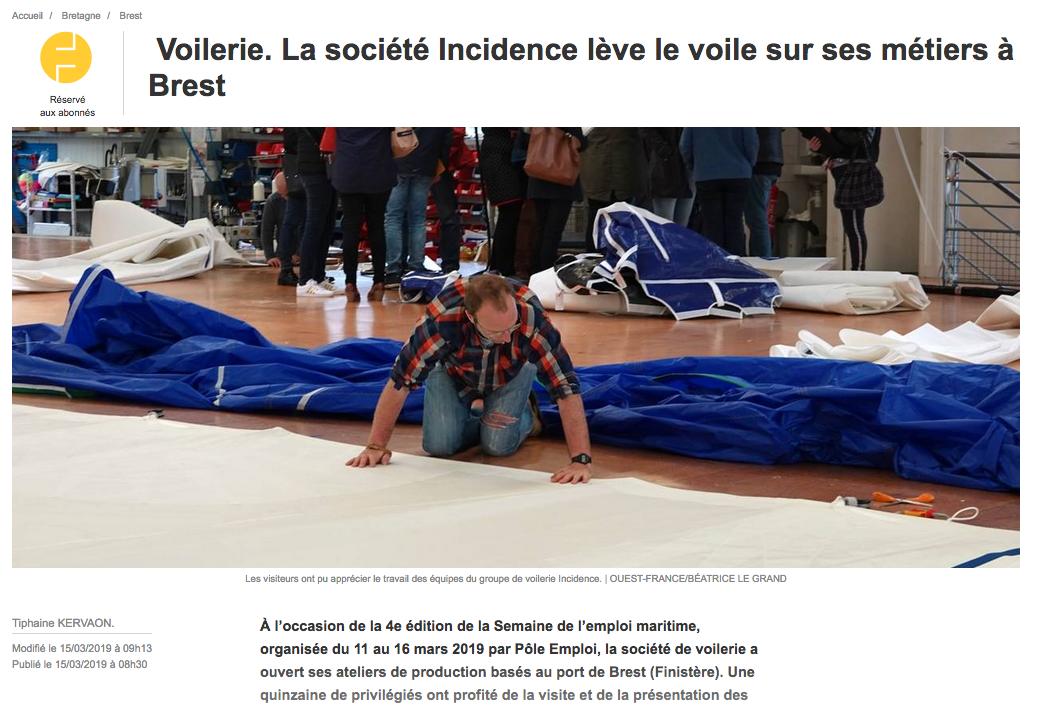 incidence_sails's tweet photo. Le semaine de l'emploi maritime c'est aussi à Brest, et toujours chez @incidence_sails ! https://t.co/7UAEQ1UQWw
#emploi #madeinFrance #exprtise #performance #métiersdelamer
@OuestFrance @OuestFrance29 https://t.co/zwdTr8UooO