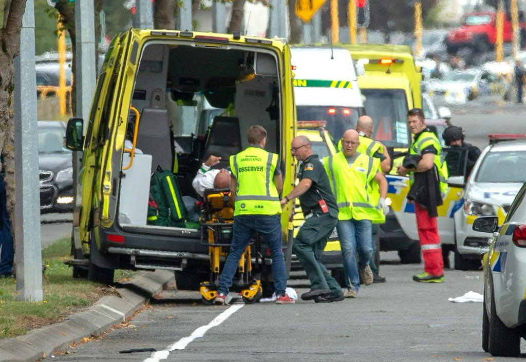Reuters's tweet image. World saddened and angered by New Zealand mosque attacks reut.rs/2TDuw7v
