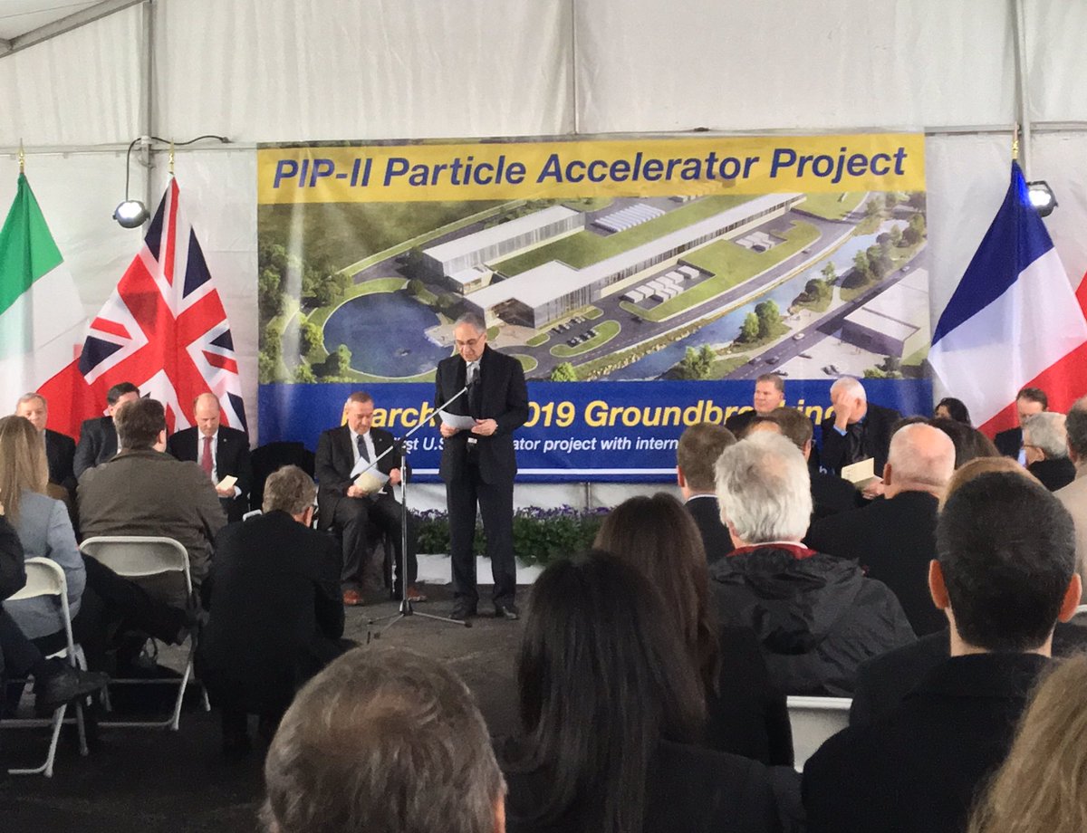 UChicago Research (@uchiresearch) on Twitter photo Thrilled to be celebrating the groundbreaking of <a href="/Fermilab/">Fermilab</a> PIP-II particle accelerator project, an accelerator complex upgrade project that will be the new heart of Fermilab’s future. Thrilled to be celebrating the groundbreaking of <a href="/Fermilab/">Fermilab</a> PIP-II particle accelerator project, an accelerator complex upgrade project that will be the new heart of Fermilab’s future.