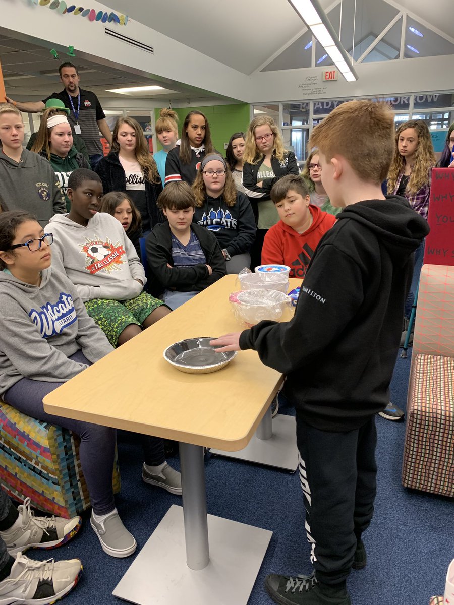 stone_el_ela's tweet photo. Giving our students a chance to show off their personal passions. Owen shared about his passion for baking and even made a pie for us live! We have incredible and passionate students in Core Infusion. So proud!! Thanks for sharing, Owen! @HCSD_ILC https://t.co/a6T3xcvmzu