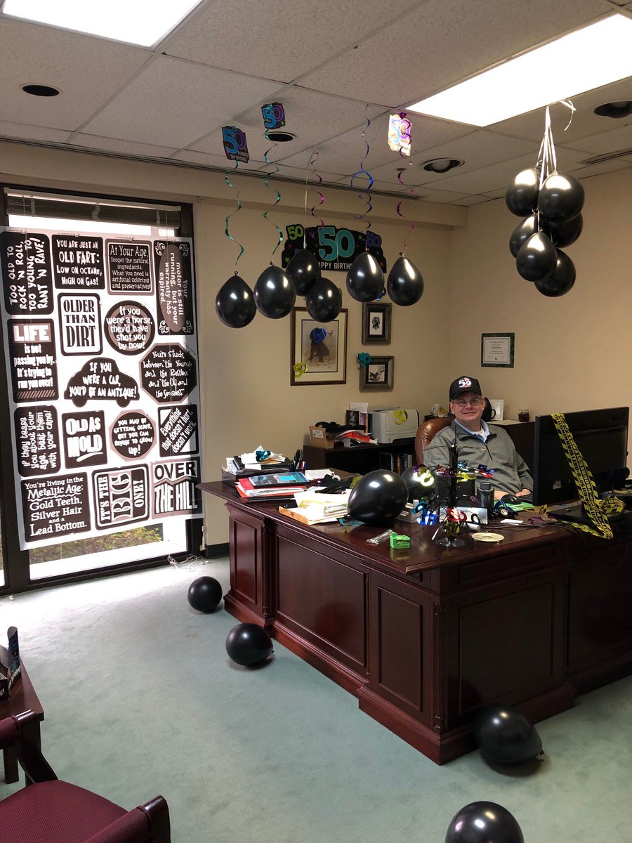 BerkIndComp's tweet photo. You only turn the big 5-0 once, right? Our CIO, John, was in for a surprise last month when his birthday came around. How do you celebrate your team members? #AMIGSafetyFirst https://t.co/elTxKjIsTh