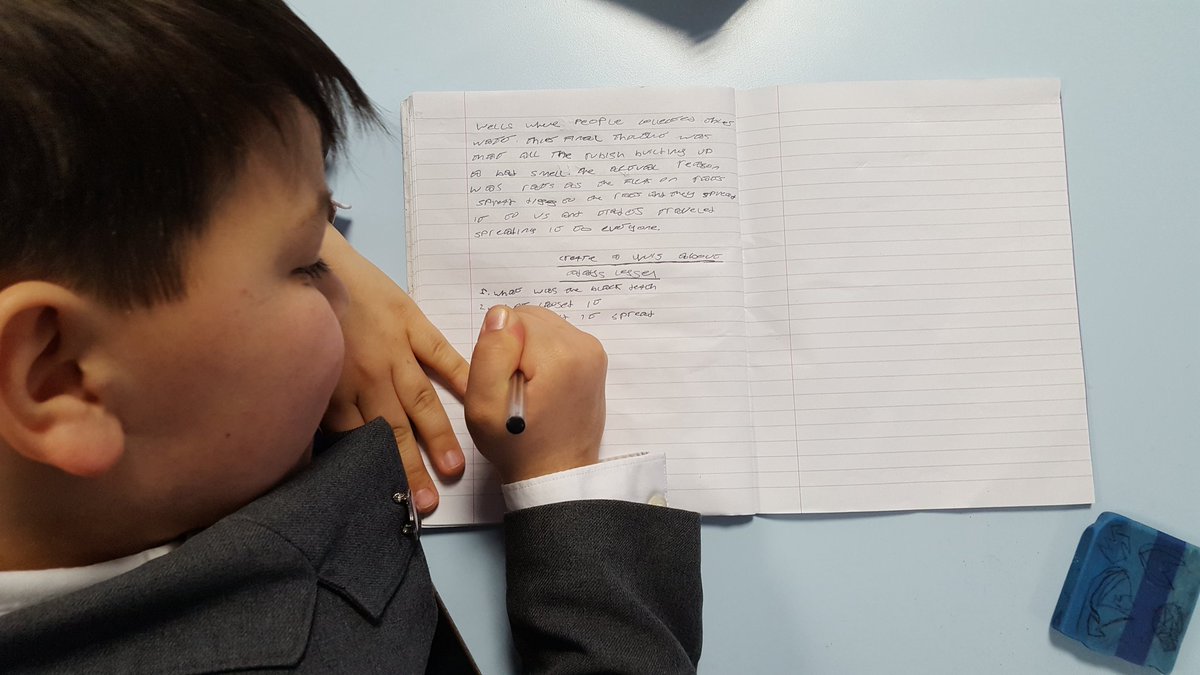 AcademyWestwood's tweet photo. Year 7 are #takingitfurther with their #learning this afternoon using the #stretchandchallenge board #year7 #history #blackdeath #stretchandchallenge https://t.co/lBOJr0VRQu