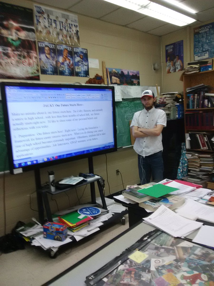 JAGkentucky's tweet photo. Clay ATC JAG KY student, Colby Henson practicing for the CDC!
#ClayATC #jagkycdc19 #ourfuturestartshere https://t.co/5Fcxyr6Fkl