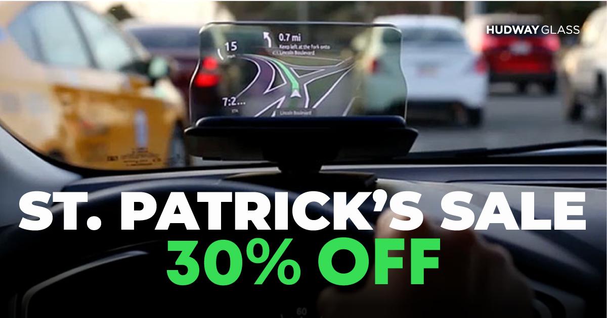 We're all a little bit Irish this weekend 🍀 Don't miss our festive St.Patrick's 30% discount on HUDWAY Glass. Our very first and time-proven head-up device. Enter the code: STPATRICK at the checkout: hudwayglass.com