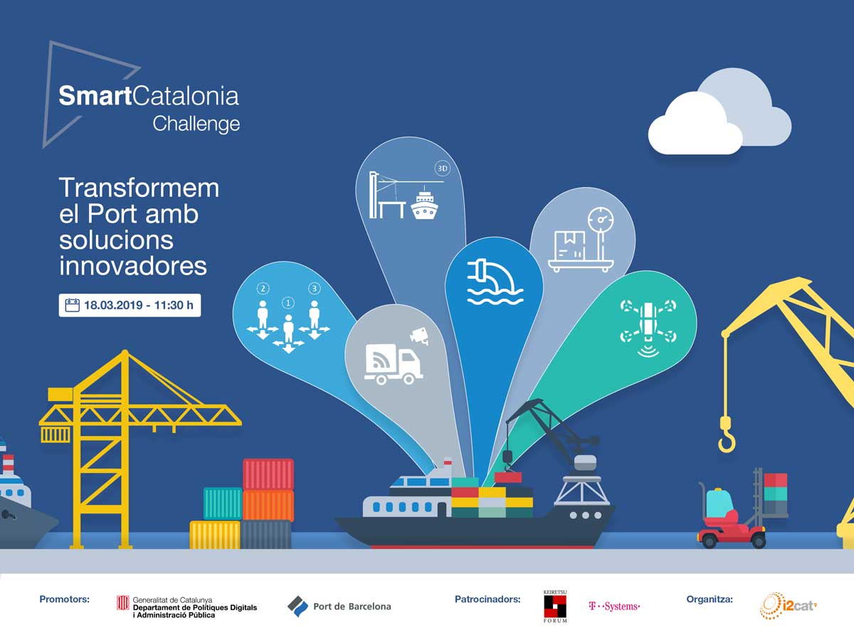 tic's tweet image. #Bondia El conseller @jordiPuignero presentarà aquest matí a les 11:30 hores la 4a edició de l&apos;#SmartCatChallenge, per transformar el @portdebarcelona amb solucions innovadores ja.cat/smartcatalonia…