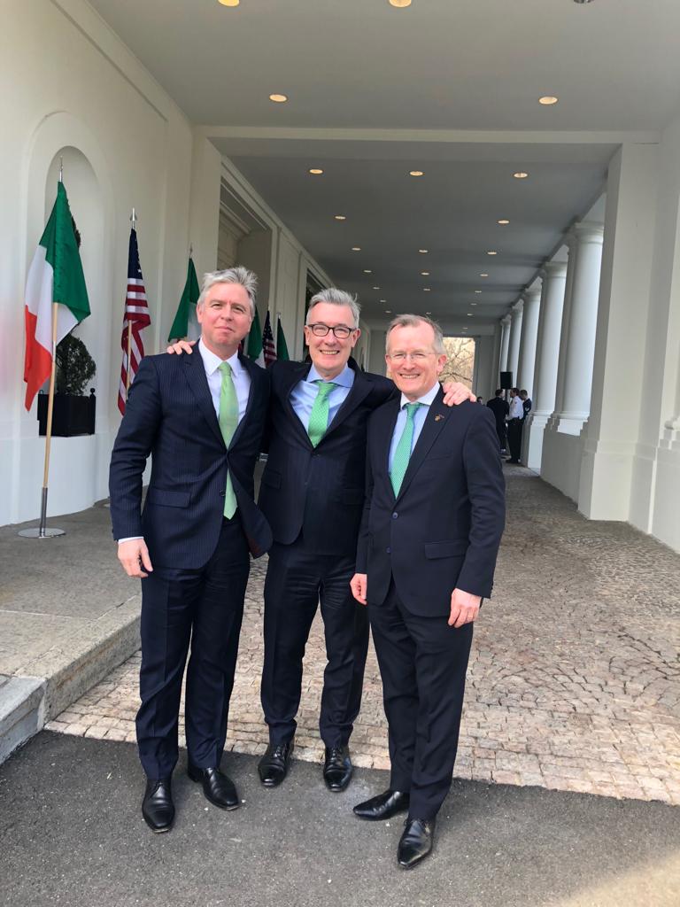 .<a href="/Ian_Hyland/">Ian Hyland</a>, president of <a href="/Ireland_Inc/">Ireland INC</a>, joined An Taoiseach @campaignforleo at the <a href="/WhiteHouse/">The White House</a> to round off a great week for Ireland INC.

#IrelandDayNYSE  #StPatricksDay2019
