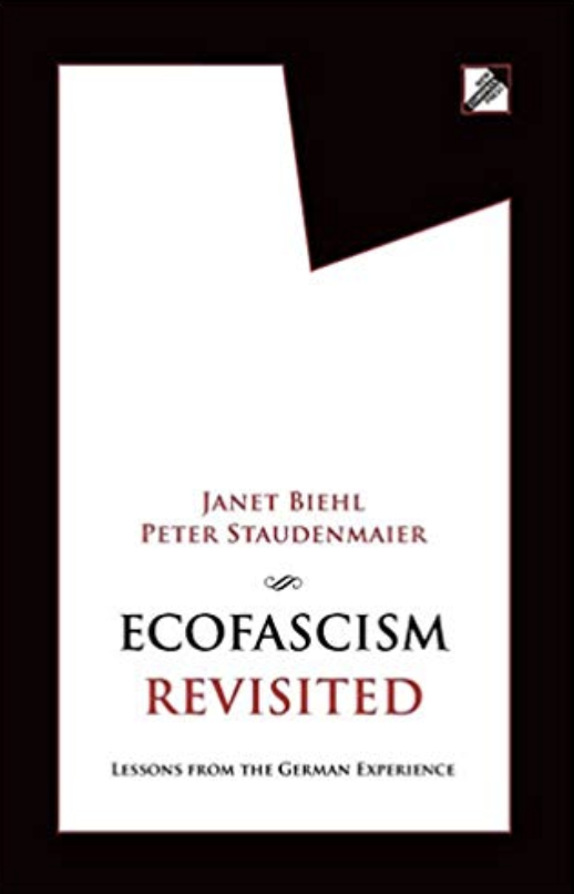 If you're curious about the history here, I highly recommend Janet Biehl's "Ecofascism..." either the original 1995 work or the 2011 update.You can find a copy here free online if you're too broke to buy it:  https://archive.org/stream/EcofascismRevisitedLessonsFromTheGermanExperience/Ecofascism%20Revisited%20-%20Lessons%20from%20the%20German%20Experience_djvu.txt