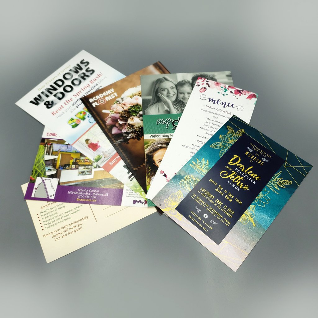 printprowpg's tweet image. Postcards can make an excellent marketing piece for your business and can be used as handout at trade shows, at your business or can be used as an excellent direct mail item to market your business 
#PrintPro #PrintProWinnipeg #Winnipeg #GoldSilverClearInks  #Postcards
