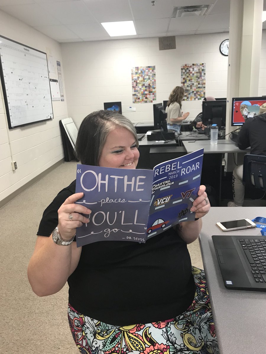 Happy Birthday to our advisor Ms.Spevak !!! We are celebrating with a cake and the latest issue of the Rebel Roar!!