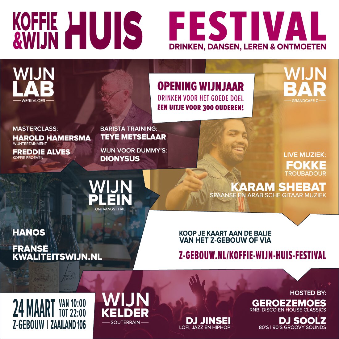 Zondag de 24ste, prachtig wijnevenement met o.a. @HaroldHamersma, jij komt toch ook naar <a href="/GrandCafeZ/">Grand Café Z</a>?