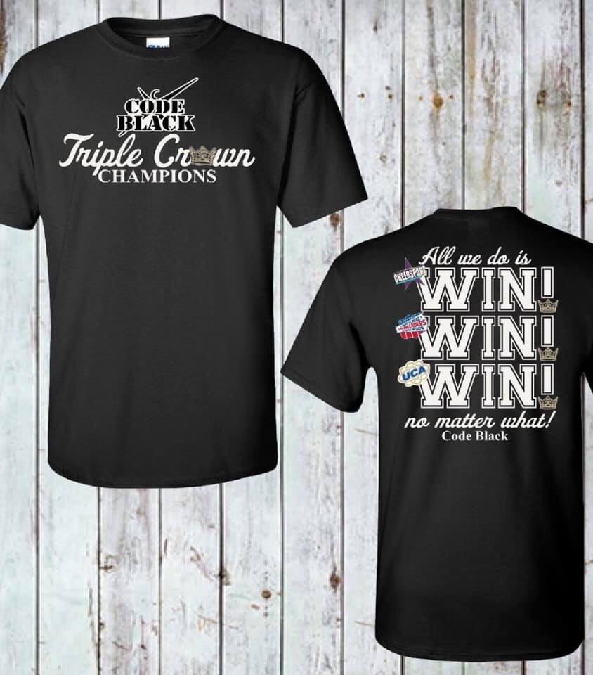 CEA_CodeBlack's tweet photo. Lπ€VE Our new Triple Crown Shirts !! π€πΉAvailable at Pro Shop !! #winwinwin #codeblack #westunt https://t.co/DjLFjhAYy2