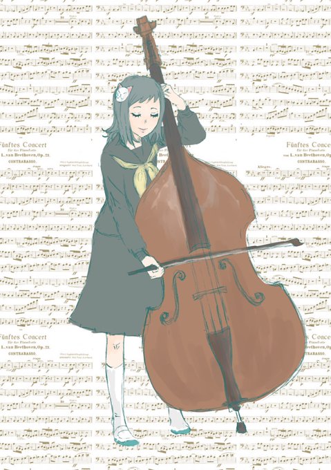 小豆さんがTwitterに投稿した真菰(鬼滅の刃)のイラスト。