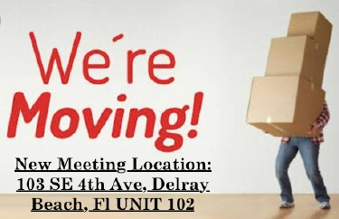 SMARTDelray's tweet photo. Beginning Monday, March 18th, 2019 we will be moving to a new location, just across the street! This will offer us a larger and more comfortable space to host #SMARTrecoveryDelray meetings!!

#smartrecovery #SMARTrecoveryMeetings #NewLocation #addiction #positivevibes #recovery https://t.co/rudMFggMz6