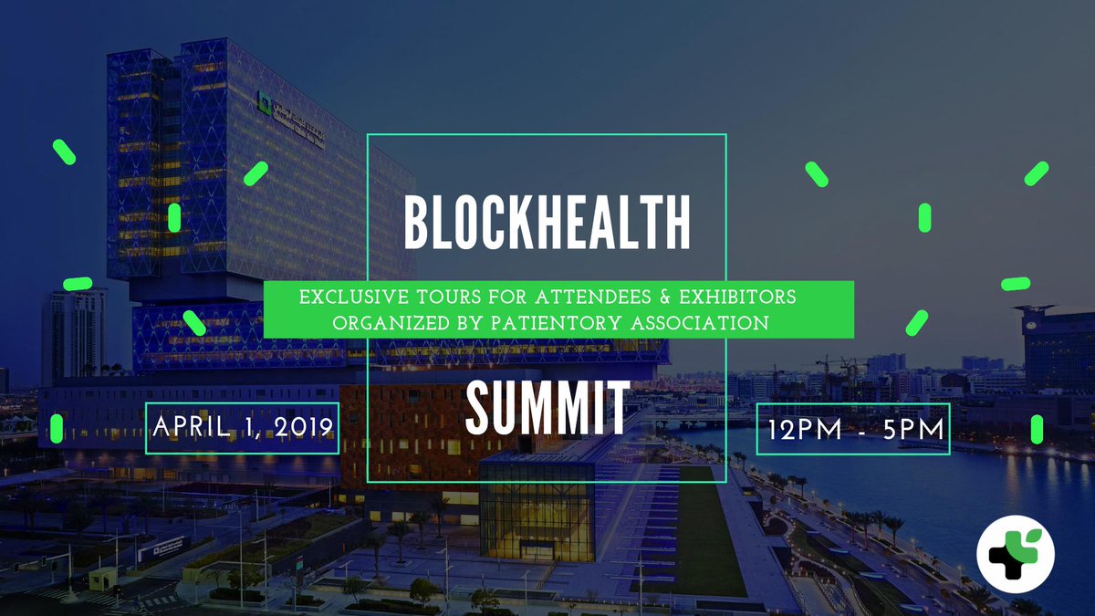 patientory_assn's tweet photo. We're pleased to announce that we will be providing a tour exclusively for attendees & exhibitors of The #BlockHealth #Summit. The tour will include visits to hospitals in #Dubai or visit Cleveland Clinic in Abu Dhabi. Limited seats only. Register today https://t.co/QiaQNYfr9E https://t.co/u66rckM28Q