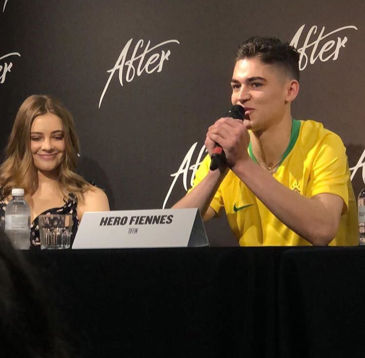 Hero Fiennes-Tiffin - Press conference in São Paulo, Brazil - March 15th