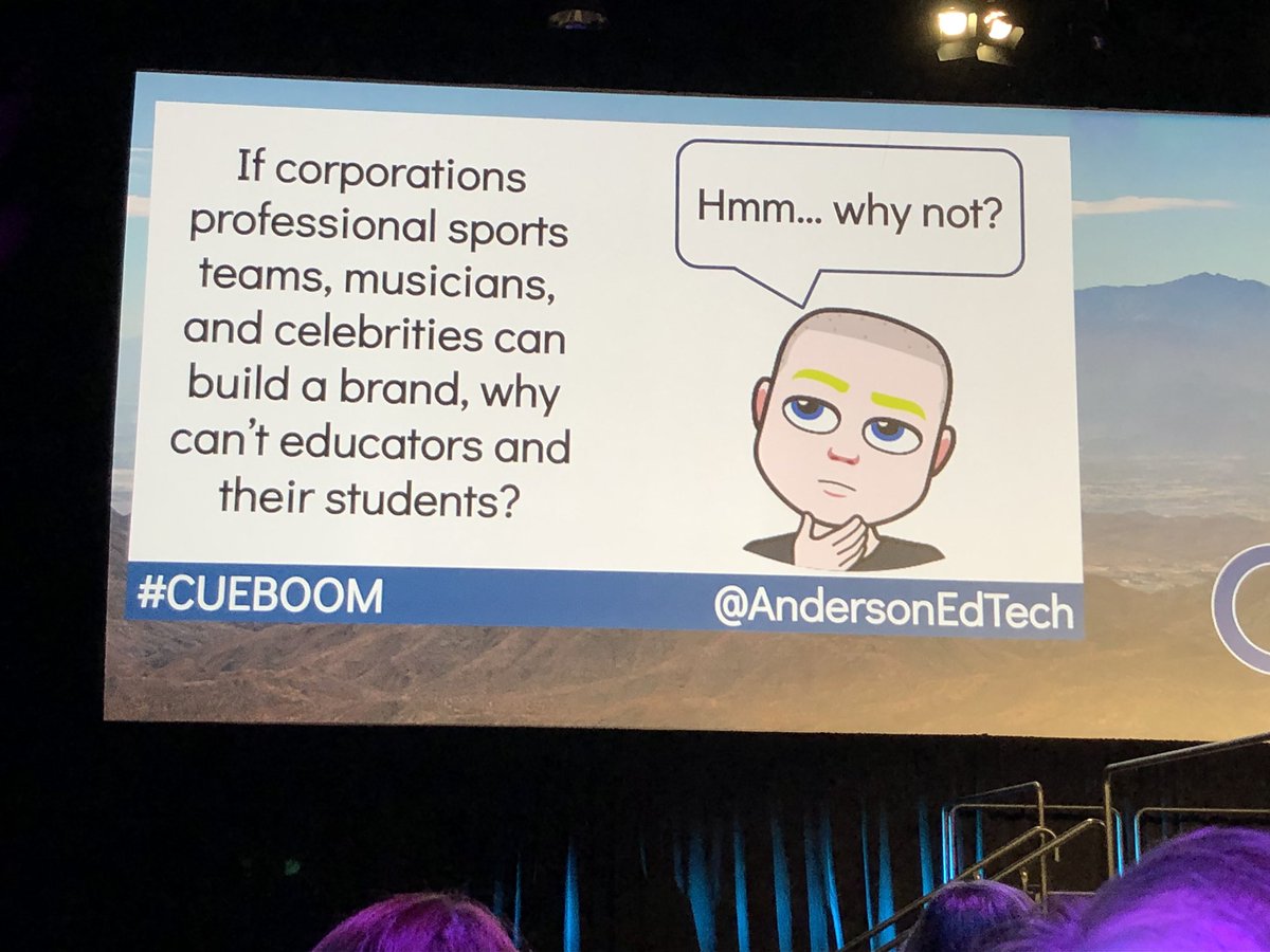 We need to start Building Our Own Brand. @AndersonEdTech #CUE19 <a href="/PVSDCamarillo/">PVSD Camarillo</a>