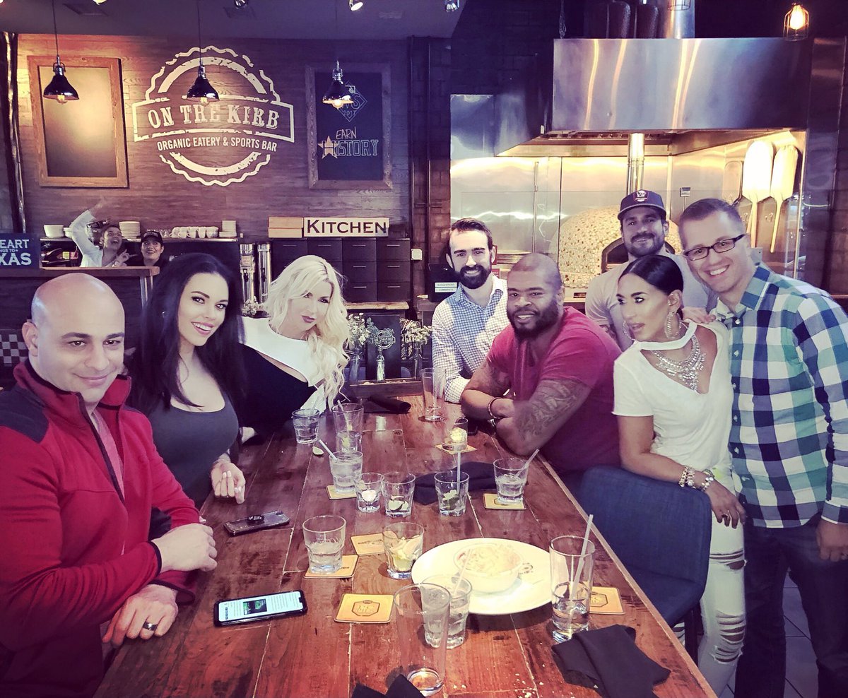 AmandaAbiassi's tweet photo. Bittersweet moment right here... wishing our sweet friend @rmccredden all the best in his new adventure! We love you hunnay!#ThankYou for all you’ve done for us &amp; the the charities close to our hearts ❤️💙❤️ #madlove #dontgo #whyyouleavingus #😭 #friendship #radiolife #photobomb https://t.co/Vwb4fQhCDl