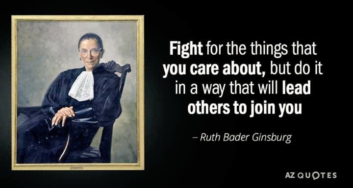 Happy Birthday to Ruth Bader Ginsburg!  