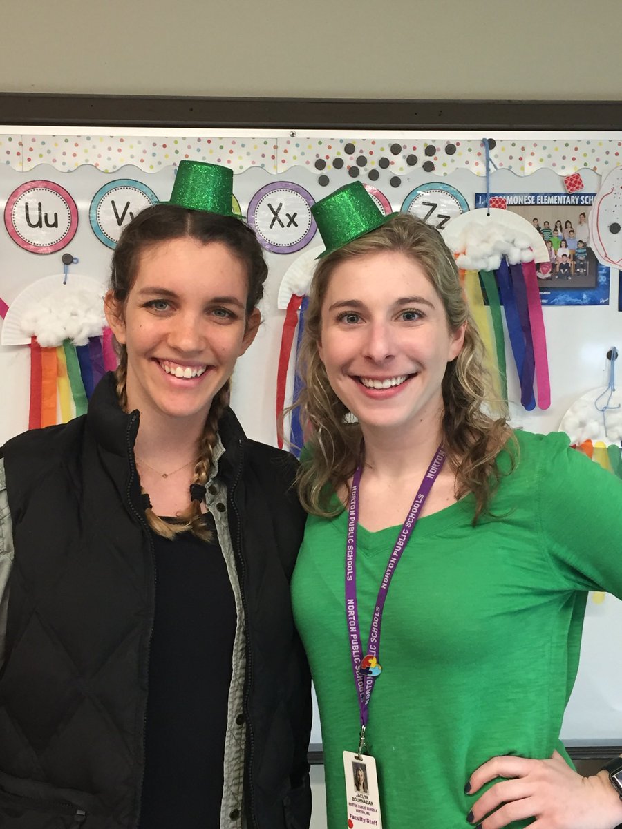 LizNorcliffe's tweet photo. Two smiling leprechauns! Happy St. Paddy’s Day from Little Lancers Preschool! ��@mrskefor⁩ #littlelancerspreschool https://t.co/wtKa4QNPhO