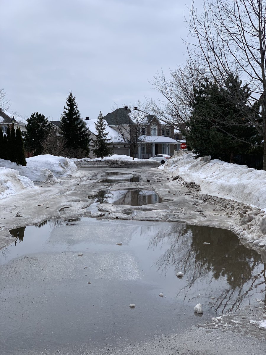 grclermont's tweet photo. @JimWatsonOttawa @StephenBlais Any chance we can get some help with these drains? Many of our neighbours can barely leave the CRT. Multiple calls over 3 days to #311 for assistance. https://t.co/zJqQDa65ar