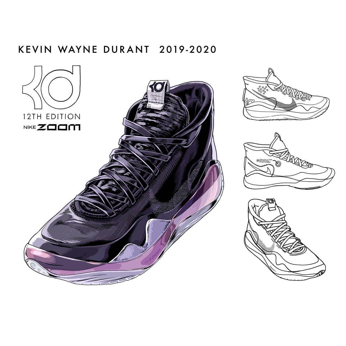 kevin wayne durant 12th edition shoes