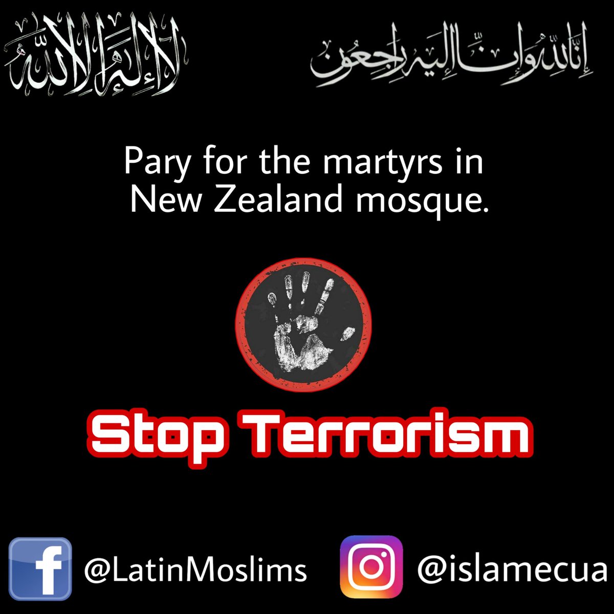 CenterEcuador's tweet photo. #newzealand #NewZealandMosqueAttack #NewZealandShooting https://t.co/aVPjEVO8Al