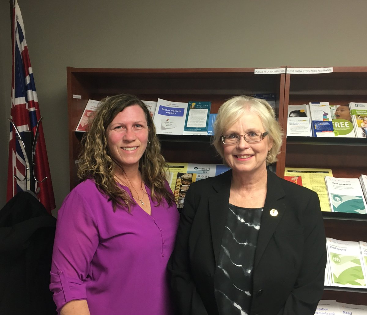 LIBAOntario's tweet photo. Pleased to meet on behalf of @IBAOntario with London West MPP @PeggySattlerNDP today to discuss Ontario auto insurance. #GetRatesRight https://t.co/oCrdJENHGz