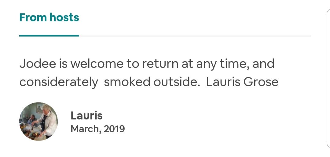 JodeeAtJITG's tweet photo. Loved our recent @Airbnb stay in Denmark, especially when you get to tell fellow travellers how nice it was. Left our review and baffled by our host review 🤔?? #nonsmokers #howtoremove https://t.co/eL9BbCEHxc