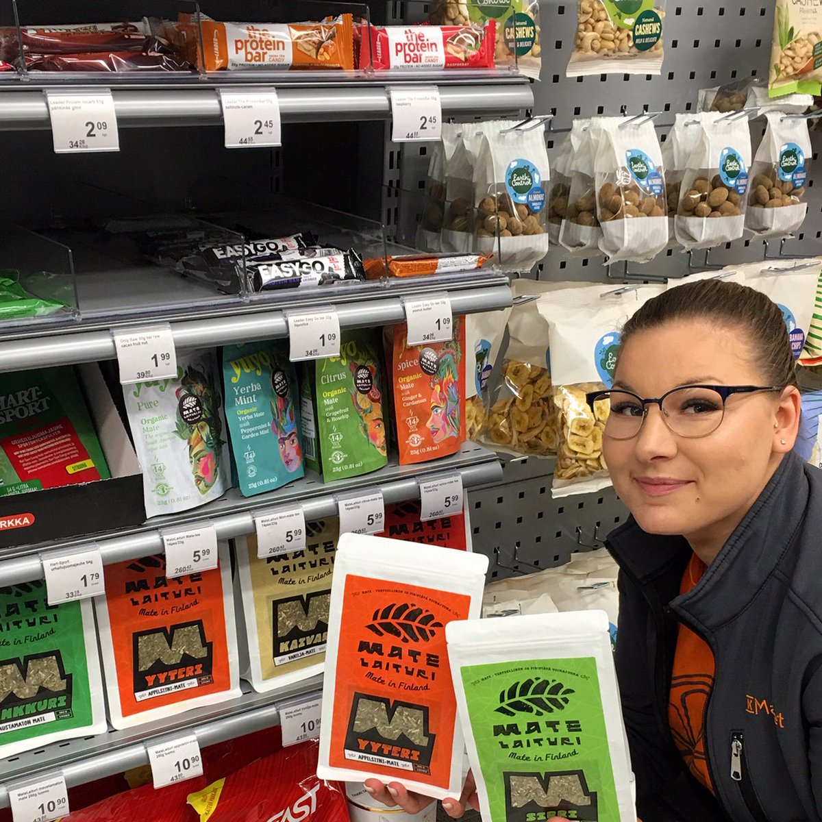 Lahti &amp; K Market Kartano liittyi Matelaiturin mate -jengiin. Myös Iisi mateversio, <a href="/yuyodrinks/">Yuyo</a> -teepussit myynnissä 🌿
#mateinfinland #mateinlahti #lahti #yerbamate