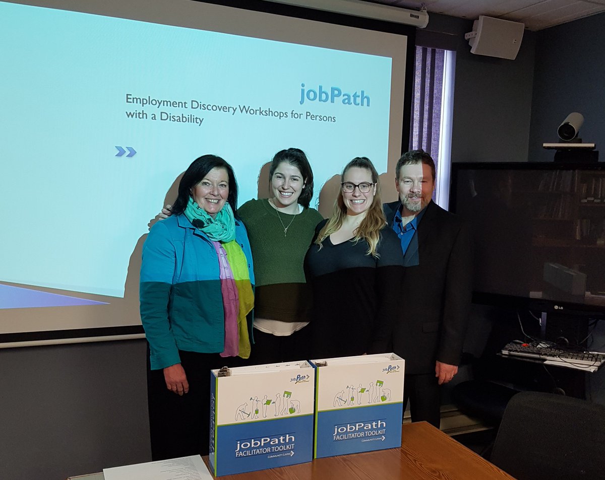 Loren &amp; Stephanie from <a href="/KerrysPlace/">Kerry’s Place Autism Services</a> Autism Services were with us this week for 'Toolkits for a Transition' train-the-trainer session!  There are the 55th agency to adopt CL Sarnia's Summer Employment  Transitions &amp; JobPath employment discovery workshops. #realjobsforrealpay