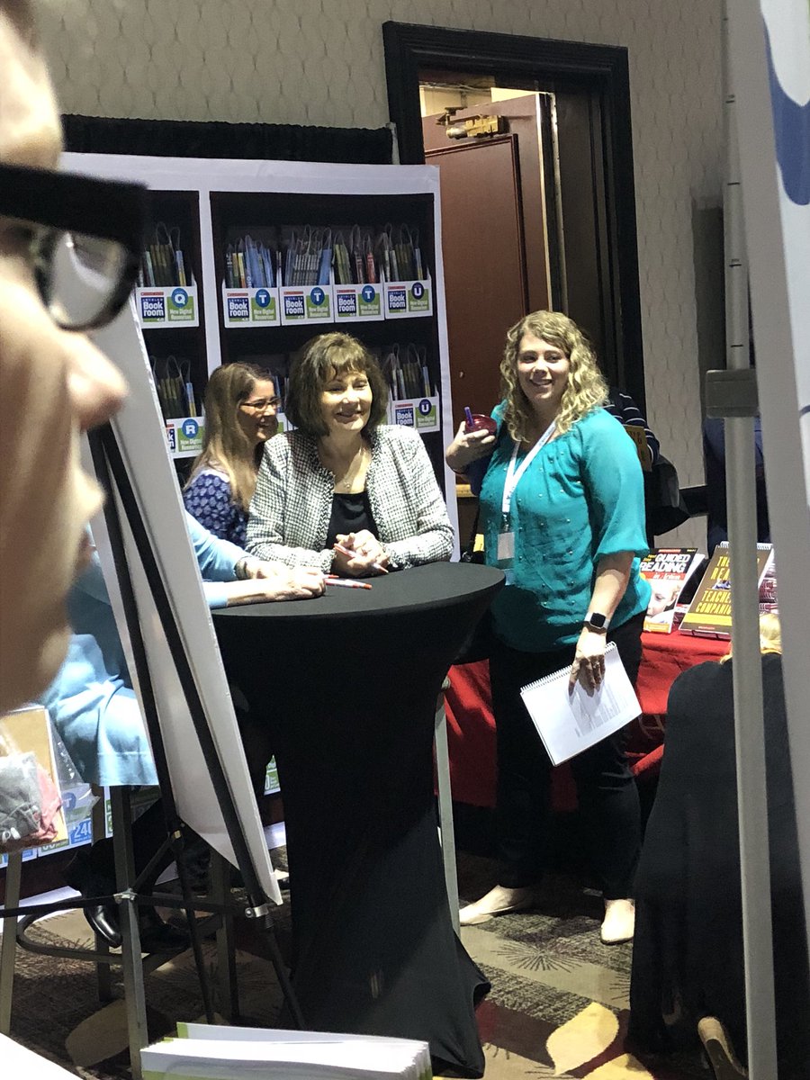knitwit1976's tweet photo. Fangirling on Jan Richardson from a distance. Both of us left our #NSFGR books at the hotel, 20 minutes away https://t.co/EzIl1gAymz