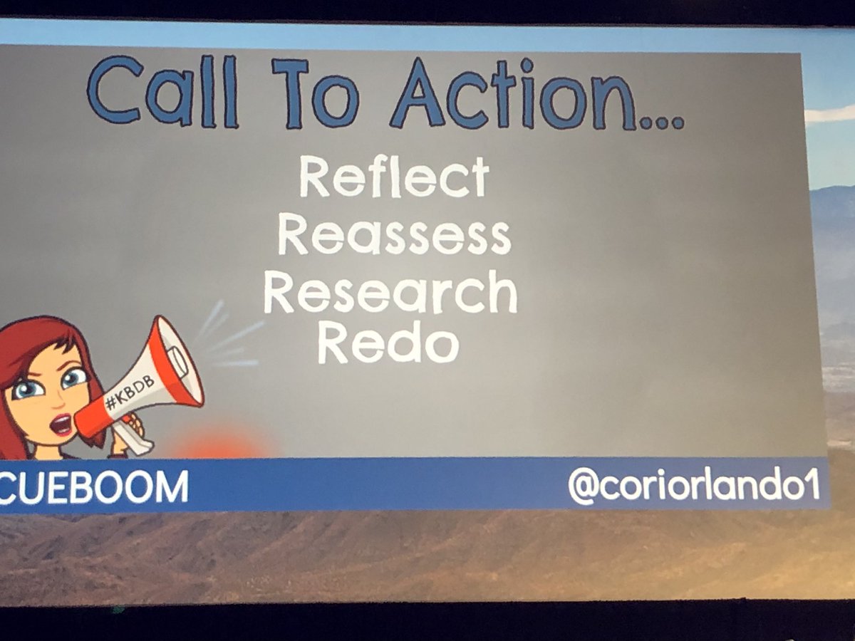 .@CoriOrlando1 reminding us to find the gems. The only thing that would have made her boom better is if she did a rap at the end. #CUE19