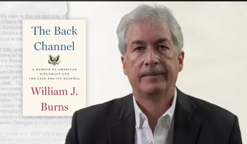 AmbBishnoi's tweet photo. What does a diplomat do, what makes a good diplomat, a good negotiator..&amp; the joys of repeat postings!
Amb Bill Burns, former US Deputy Secretary of State talks to Kurt Campbell &amp; @RichardRVerma @TeaLeavesPod 
#BurnsBackChannel
Podcast page: https://t.co/9fqYmJ5JPk
#MostEnjoyable https://t.co/u3k06jdv6K