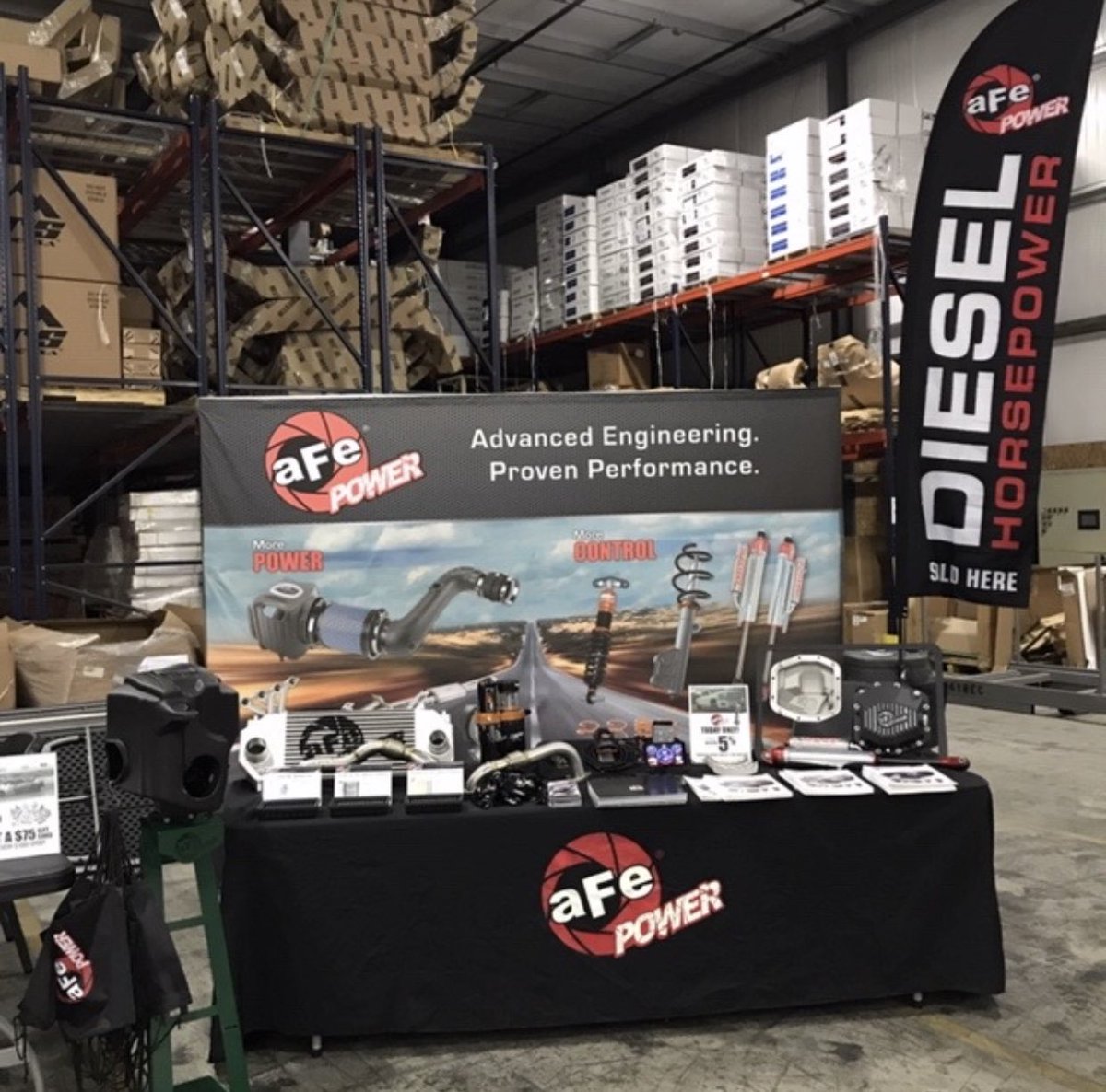 aFePOWER's tweet photo. We’re all set up at the @meyerdist Jobber Show 👌
.
.
#afepower #meyerdistributing #jobbershow #afeintake #afeexhaust #afediffcovers #afeintercooler https://t.co/6vuOnkn85N