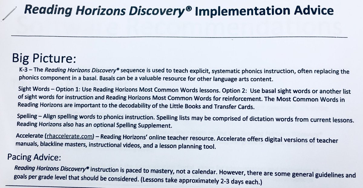 MrsDale_Edu's tweet image. 💯- ”...Pacing is prioritized by #LearningMastery; not by a calendar.” 
Becky Burgess supports @ReadingHorizons implementation by sharing feedback from #ReadingHorizons  @ForestHillsEle #DataDay #FCSLearn @FlorenceK12