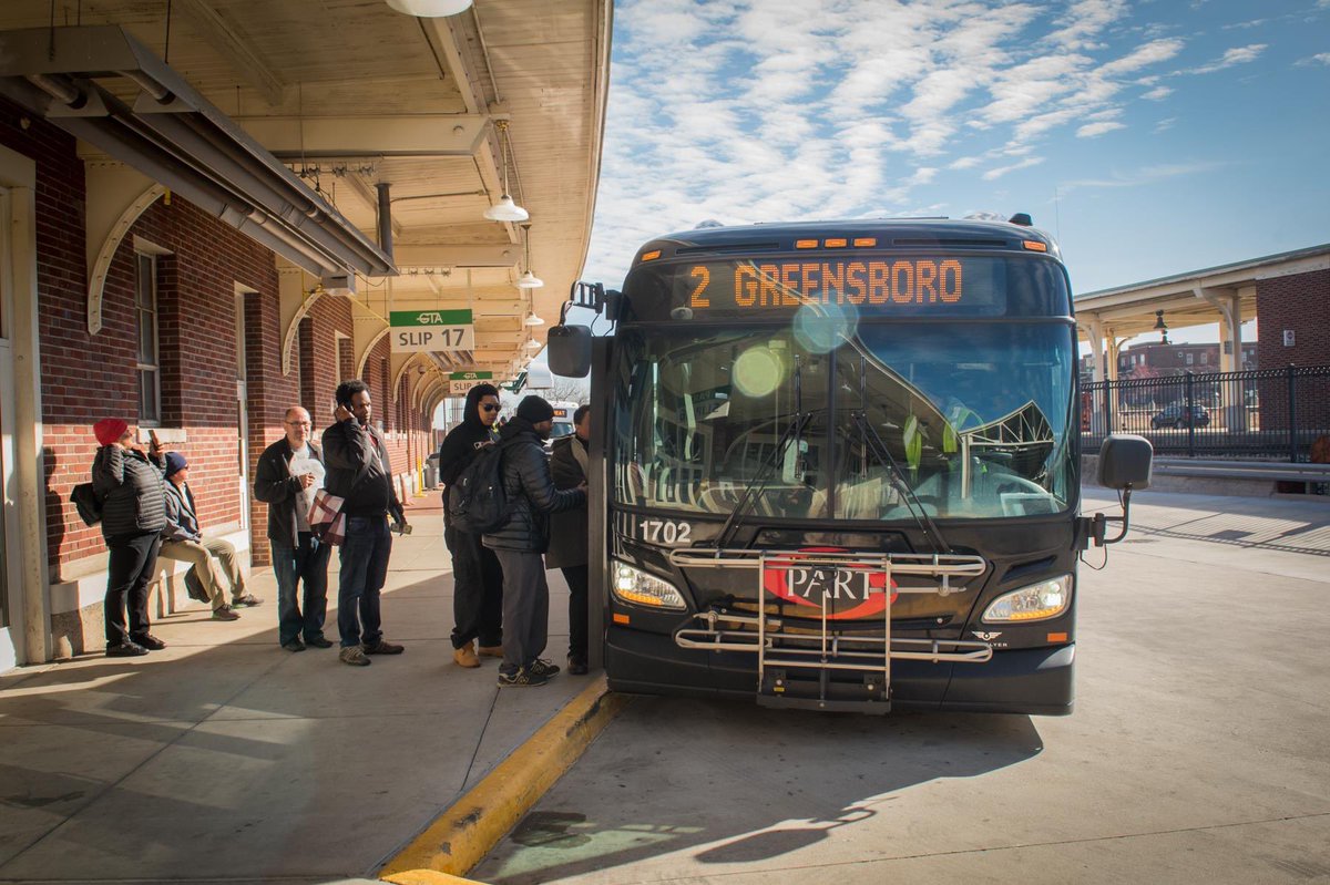 PARTNC's tweet photo. Thanks to the NCDOT Photographer, Katy, for some wonderful photos of the PART and GTA buses in action in Greensboro! @GTAHEAT @greensborocity @NCDOT @NCDOT_Triad #greensboro #partexpress #electricbuses https://t.co/jxzecqPyPq