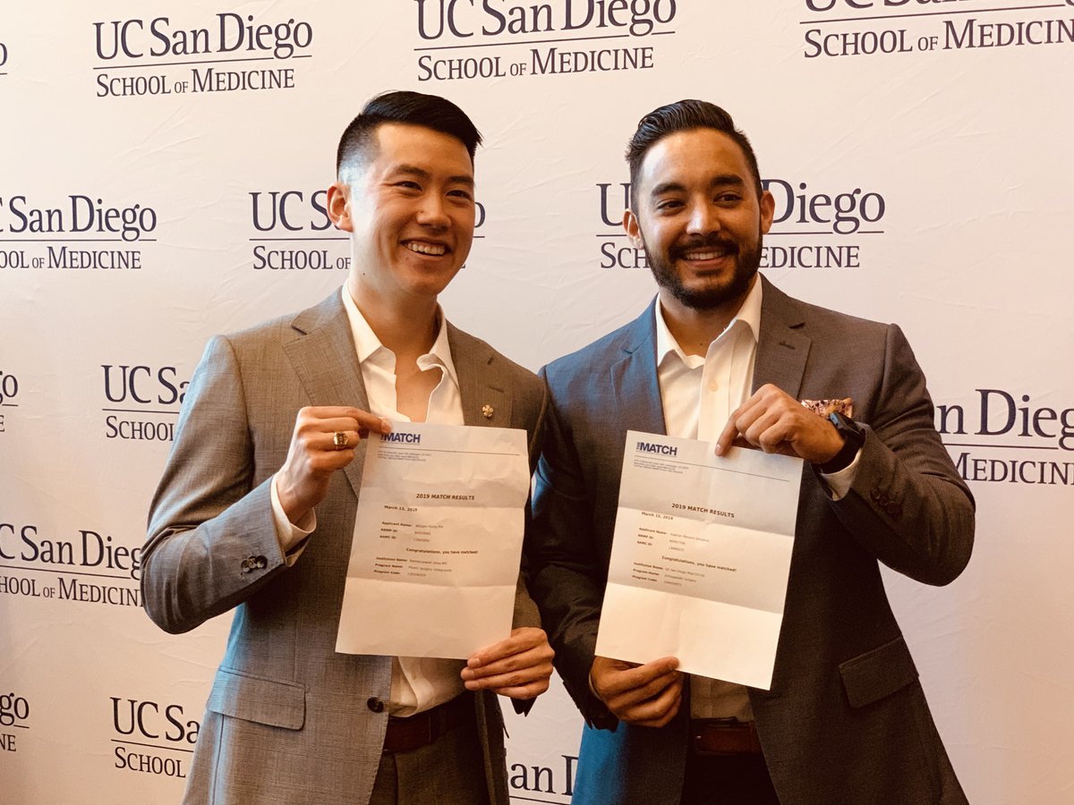 And the envelopes are open! Congrats to all of our newest doctors and their families!  #MatchDay2019 #ucsdMatch2019