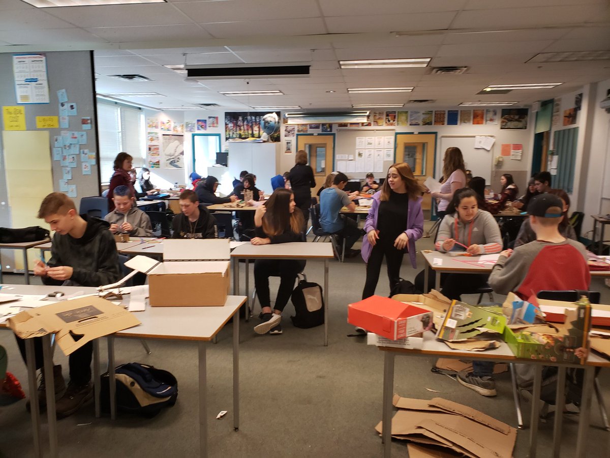 Design thinking challenges with the grade 8s #designthinking #sd22learns #science