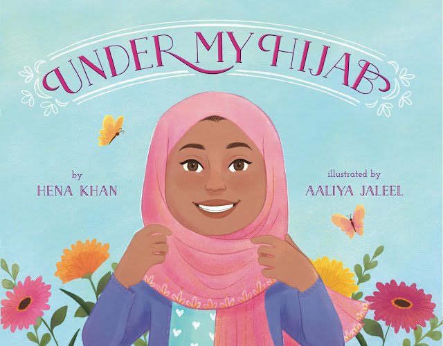 "Under My Hijab tells the story of a young girl and the inspiring women and older girls in her life, who wear the hijab in distinct ways that reflect their personalities and styles." -<a href="/henakhanbooks/">Hena Khan</a> mrschureads.blogspot.com/2018/07/under-…