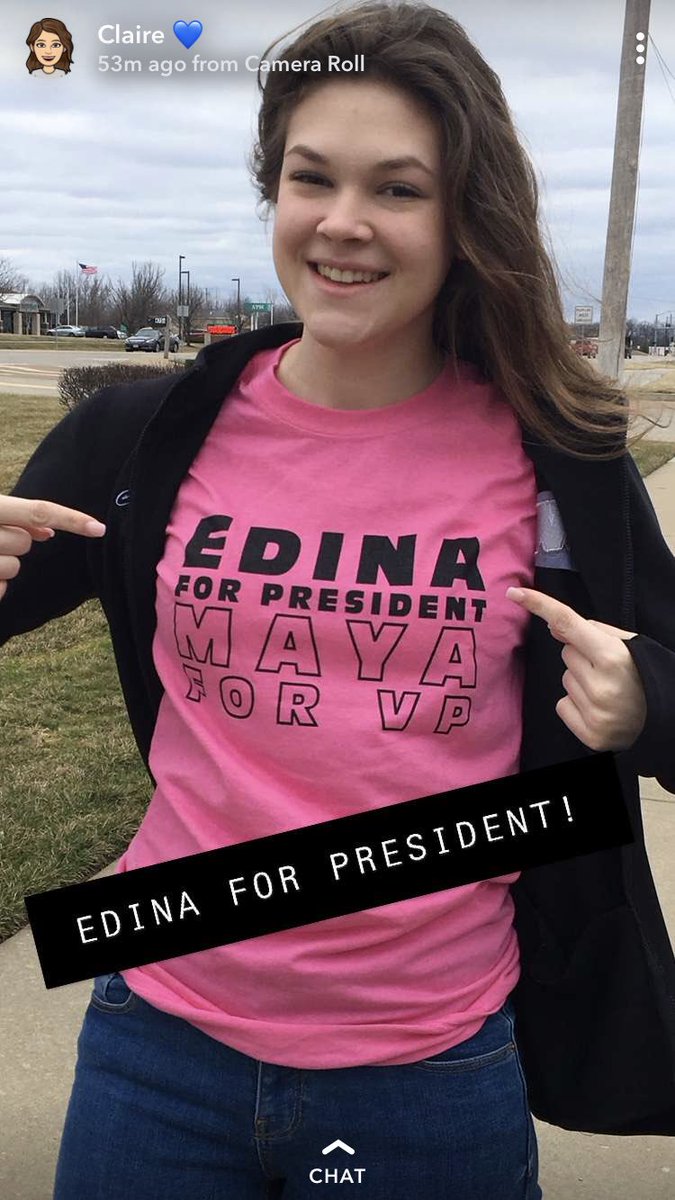 Edina4President's tweet photo. Even from several hundred miles away @claire_anniss02 is supporting #StudentsDeserveaVoice join her if you want a bigger role in our school’s events, you won’t regret it! https://t.co/SOTTVbAFnS