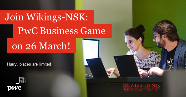 Beste master en 3de bachelor studenten,
Op woensdag 26 maart slaan wij de handen in elkaar met PwC Belgium om de eerste business case wedstrijd ooit te organiseren op de Universiteit Antwerpen. 
Meer info: facebook.com/events/2535197…
Inschrijvingslink: pwc.qualtrics.com/jfe/form/SV_82…