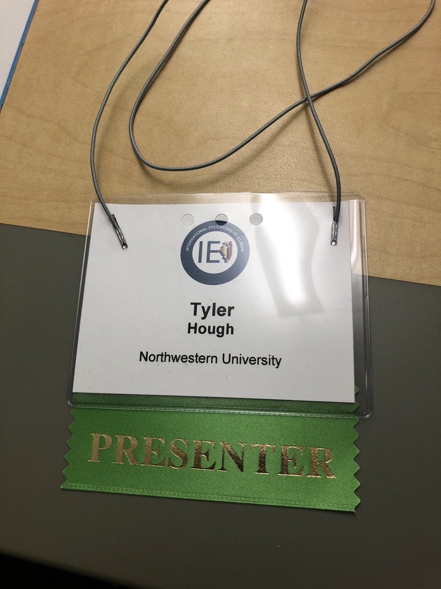 tylerLhough's tweet photo. Thanks @IEIllinois for having me at your Annual Conference this morning! Was a pleasure speaking about US international branch campus development!
#NorthwesternU #mshe #sesp #ieillinois https://t.co/Ji9KNBj1Zw