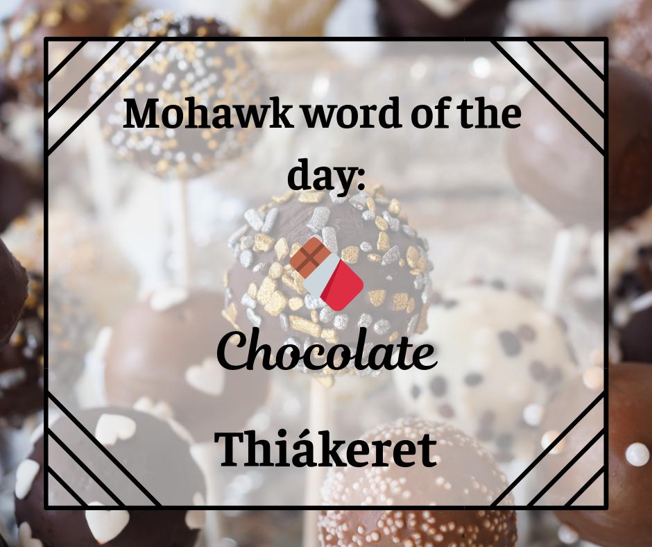 sntourism's tweet photo. Today is National Caramel Chocolate Day! I wonder how they come up with these National Days?! Anyways, here is the Mohawk word for chocolate.
═════════════
Today we got our translations from https://t.co/sC9a0btXuO be sure to check them out!
#indigenous #language https://t.co/MLdb2aYAp1