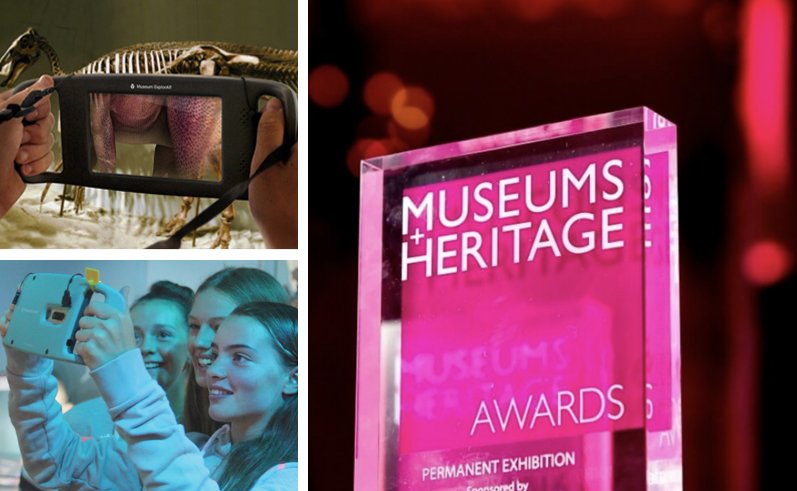Jam_AR_VR's tweet photo. We’re delighted to have been shortlisted again for the Museums+Heritage 'Innovation of the Year' Award, this year for our #MuseumExplorAR experience at the National Museum Cardiff
@MandHShow #MandHAwards #Museums #Heritage @amgueddfacymru @Museum_Cardiff https://t.co/0eH3m7WbOm