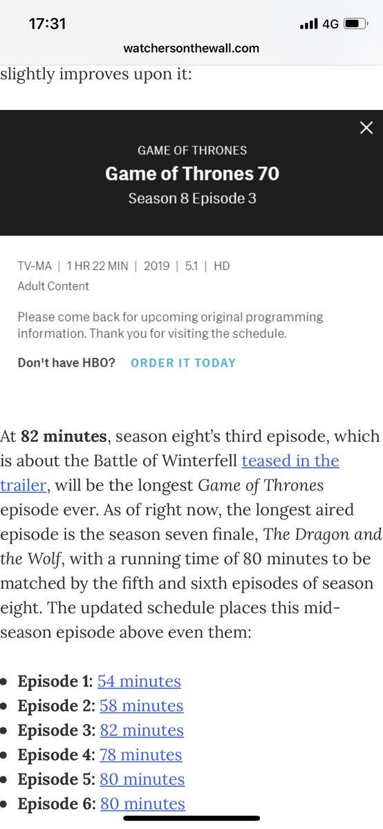 GameOfThroneFR's tweet photo. AAAAAARGHHHHH LES TEMPS D’ÉPISODES SONT ENTRAIN D’ÊTRE CHANGÉS!!! L’ÉPISODE FERA EN RÉALITÉ 1H22 ET EST POUR L’INSTANT L’ÉPISODE LE PLUS LONG DE LA SÉRIE 🎉🎉🎉 #ForTheThrone #GameofThrones #GOTS8 https://t.co/fZIZ3wKiD5
