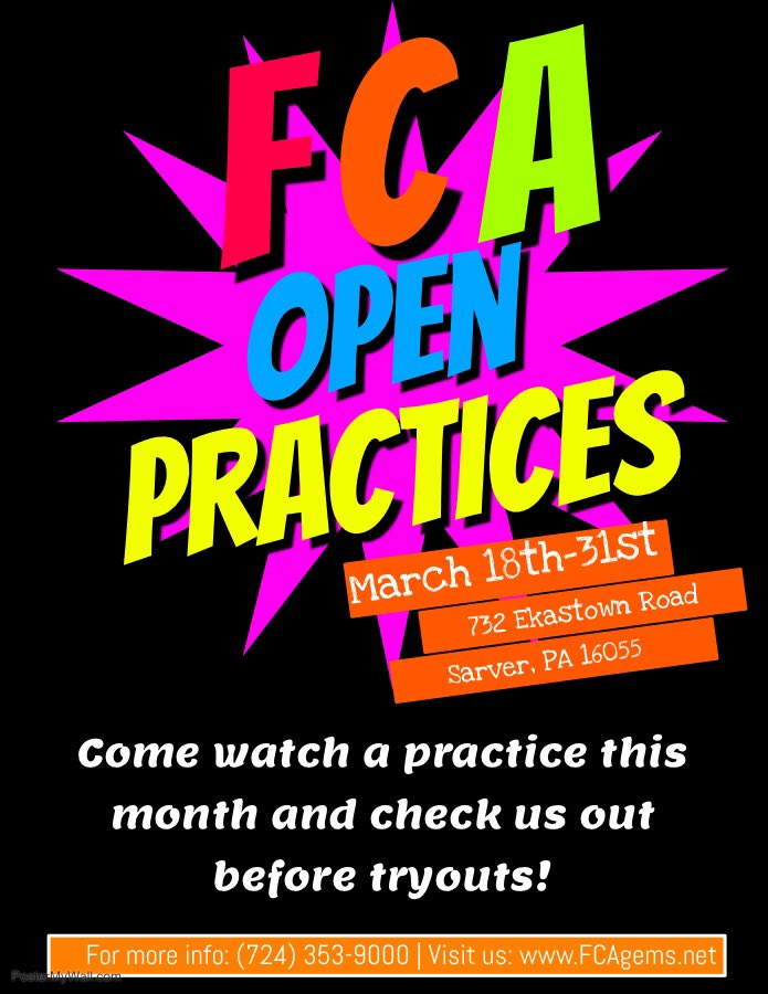 FcaGems's tweet photo. Tryouts will be here before we know it! 
Come on out, get a feel for our gym, and watch a practice. You won’t regret it! https://t.co/h6NweqBWu2